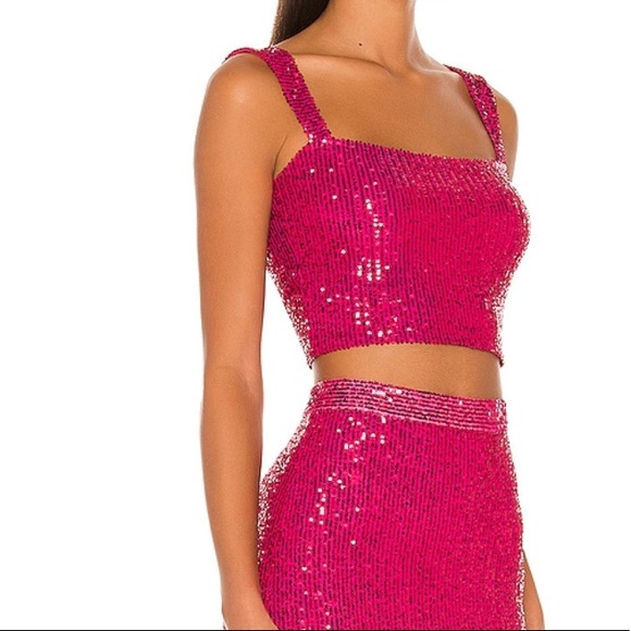 SAYLOR Brinkley TOP in Fuchsia - Picture 2 of 9